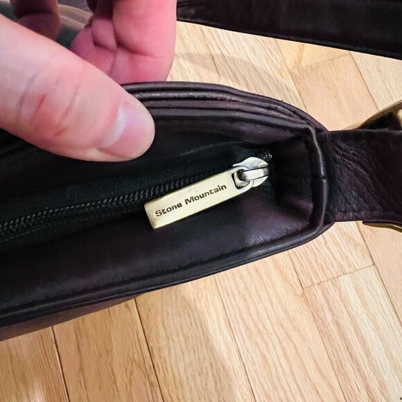 Vintage Stone Mountain Leather Shoulder Handbag Purse - Picture 16 of 16